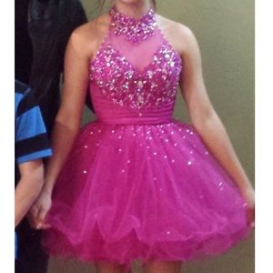 Hot Pink Prom Dress